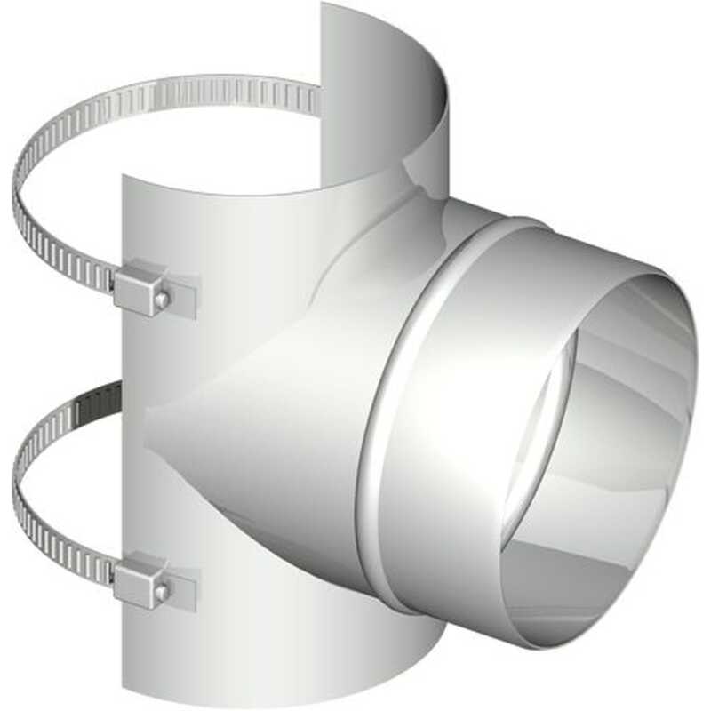 Edelstahl A4 Sattelst&uuml;ck 87 Grad f&uuml;r einwandige Abgasrohre DN 150 DN 150